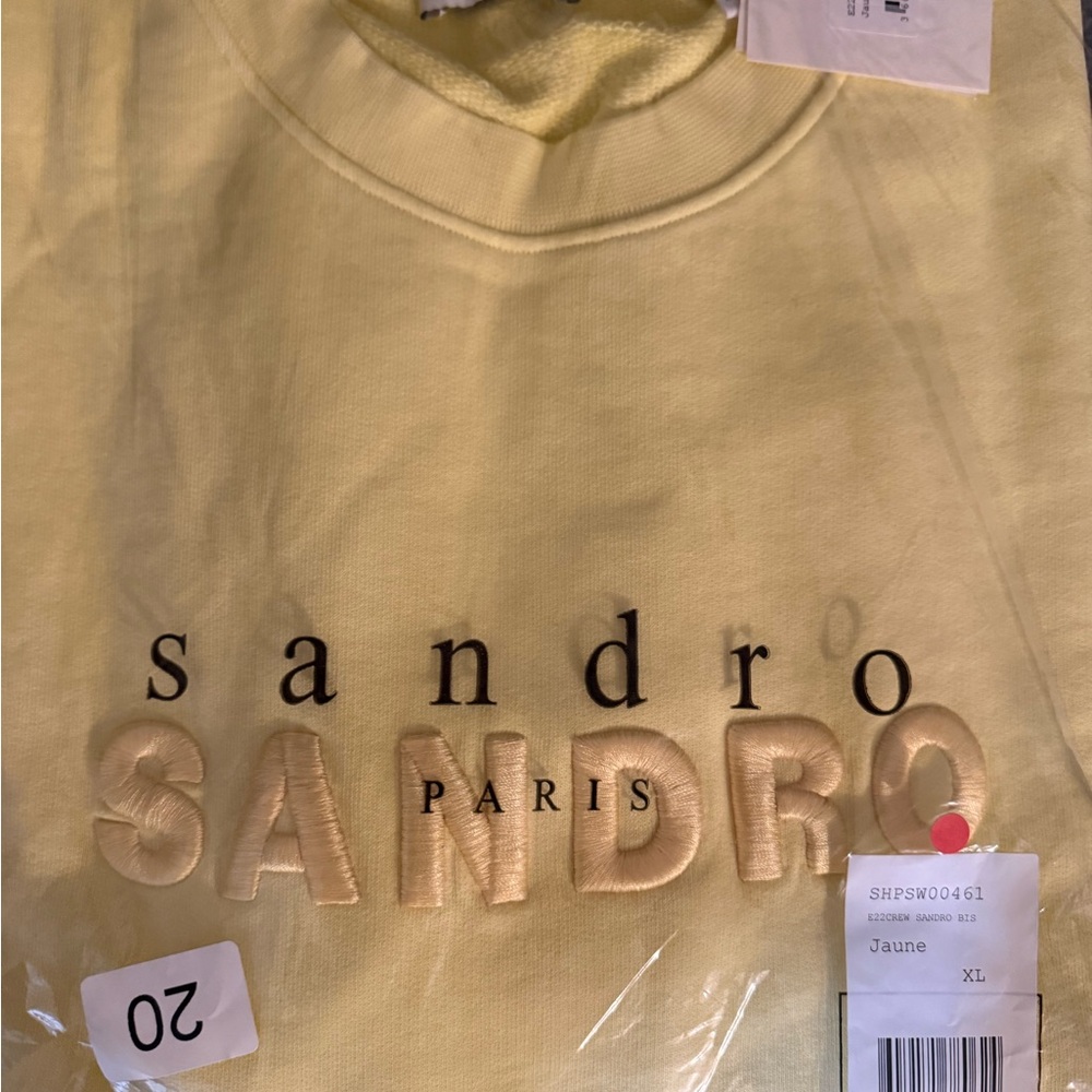 SANDRO PARIS CREW SANDRO BIS SWEATSHIRT - Picture 4 of 5